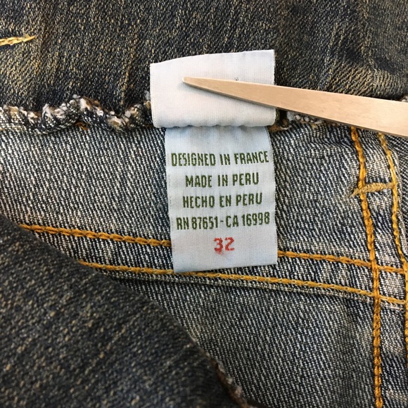 Vintage LACOSTE Jeans mid rise crop capri denim - Picture 15 of 16